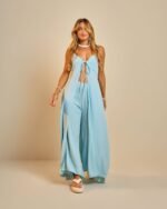 Blusa Maxi Dália Azul Céu