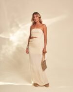 Vestido Cropped Baunilha - Imagem 3