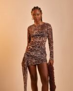 Vestido Curto Tule Felina