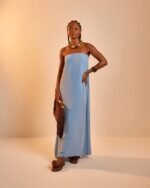 Vestido Longo Azul Celeste - Imagem 2