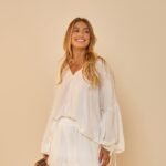 Bata Manga Longa Betina Off White