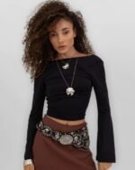 Blusa Amarração Costas Preta