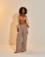 Calça Odete Listras Café - Imagem 2