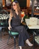 Calça Risco de Giz Preto - Imagem 2