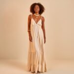 Vestido Longo Açucena Areia