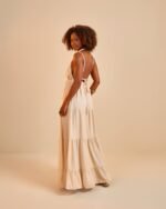 Vestido Longo Açucena Areia - Imagem 2
