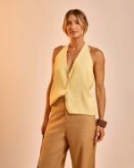 Colete Linho July Manteiga