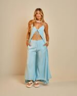 Pantacourt Lorena Azul Céu - Imagem 2