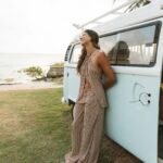 Calça Odete Listras Café