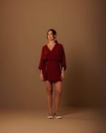 Vestido Kimono Flora Cereja - Imagem 3