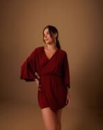 Vestido Kimono Flora Cereja