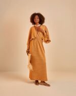 Vestido Longo Bronze