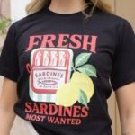 T-SHIRT FRESH SARDINES - PRETO