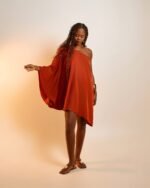 Vestido Curto Acetinado Alba Mango