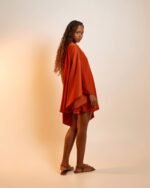 Vestido Curto Acetinado Alba Mango - Imagem 3