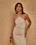 Vestido Longo Acetinado Íris Luar - Imagem 4